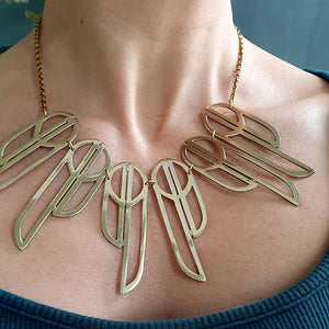 Necklace - Art Deco - Rays of sunlight