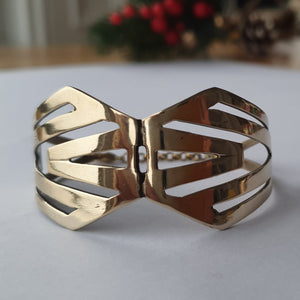 Cuff - Art Deco/ Geometric in Brass