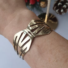 Load image into Gallery viewer, Cuff - Art Deco/ Geometric in Brass