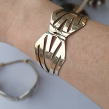 Load image into Gallery viewer, Cuff - Art Deco/ Geometric in Brass