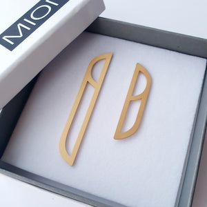 Earrings - Asymmetric Gold